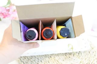 쿤달 BT21 시어버터 앤 마카다미아 퓨어 핸드크림 50ml 7구 기프트 세트 — 5점을 준 리뷰어가 2021년 3월 올린 사용 사진