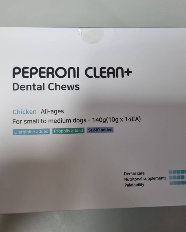 페페로니 클린플러스 덴탈치킨껌 10g x 14p 리뷰 사진