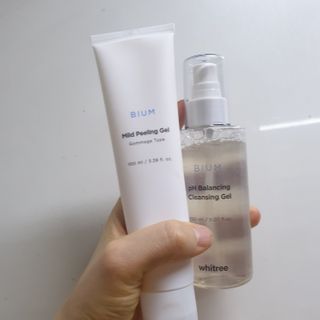 화이트리 비움 약산성 클렌징젤 ,마일드 필링젤 세트 — 5점을 준 리뷰어가 2021년 2월 올린 사용 사진