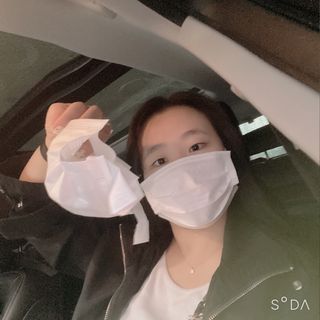 케이퓨리 KF80 덴탈 귀편한 숨쉬기편한 마스크 50매 — 4점을 준 리뷰어가 2022년 10월 올린 사용 사진