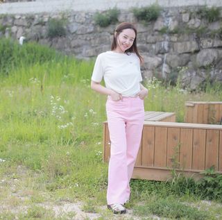 더그린랩 WOMEN TWIST MODAL SHORT SLEEVE — 5점을 준 리뷰어가 2023년 6월 올린 사용 사진