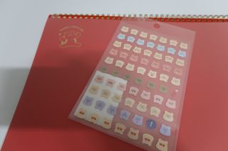 리훈 곰부 체크리스트+ 곰부 리무버블스티커 1장 — 5점을 준 리뷰어가 2021년 5월 올린 사용 사진