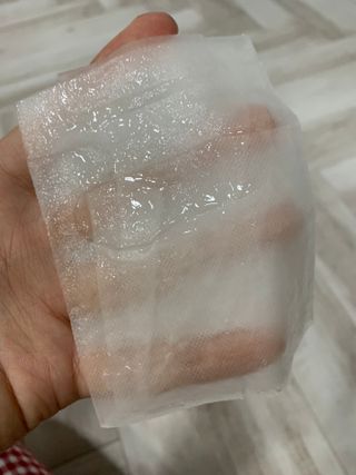 체르엠 그린 케비어 더블워터 마스크팩 5매입  2팩 — 5점을 준 리뷰어가 2021년 11월 올린 사용 사진