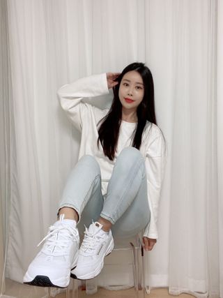 풋테크 지압신발 풋테크 건강 지압 운동화 FT20 — 5점을 준 리뷰어가 2021년 2월 올린 사용 사진