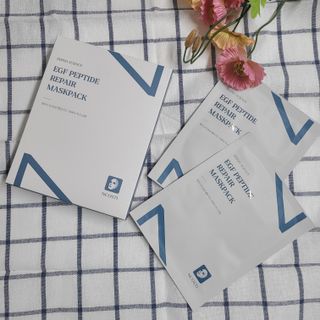 선경코스메디 [NCOSTI] 엔코스티 EGF 펩타이드 리페어 마스크팩 10매입 — 4점을 준 리뷰어가 2022년 3월 올린 사용 사진