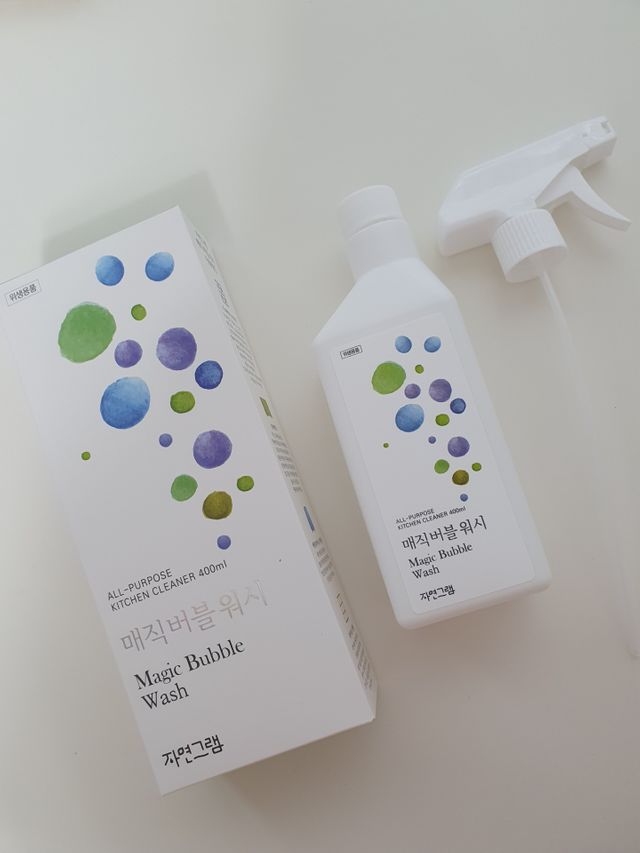 자연그램 매직버블워시 400ml 리뷰 사진