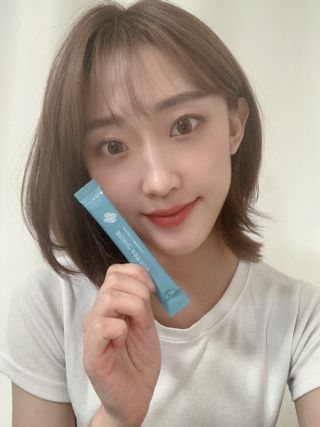 클린24시간 슬림앤유산균 1박스 (3.5g X 15포) — 4점을 준 리뷰어가 2022년 9월 올린 사용 사진