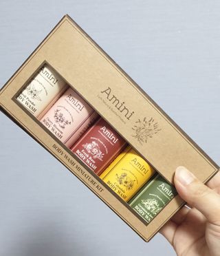 아미니 플라워 테라피 바디워시  5종키트 — 5점을 준 리뷰어가 2021년 1월 올린 사용 사진