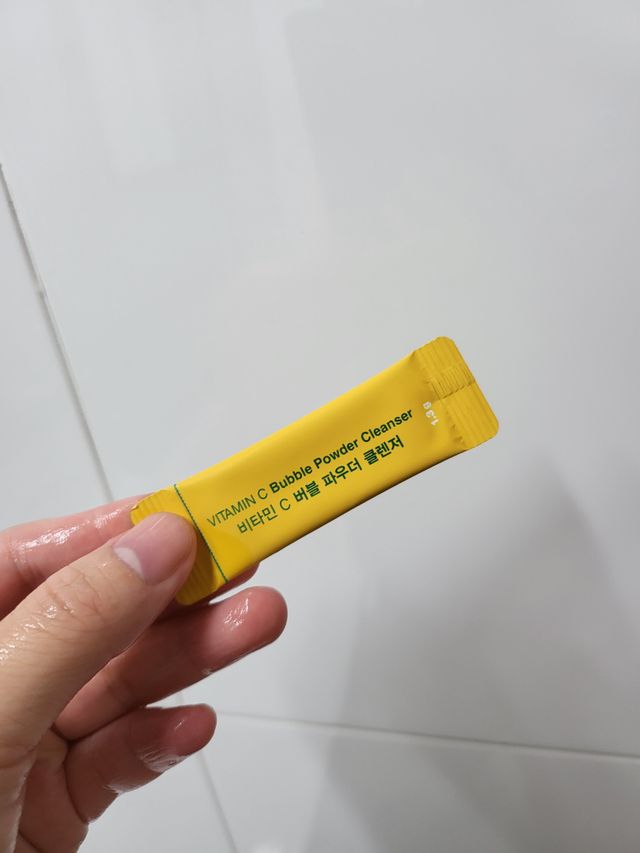 비타민 C 버블 파우더 클렌저 리뷰 사진