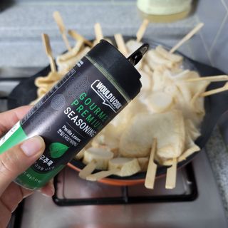 우주쿡 천연조미료 고메 프리미엄 시즈닝 6종 택1 청양고추+ /대파 /깻잎 /마늘 /생강 /표고버섯 — 4점을 준 리뷰어가 2021년 8월 올린 사용 사진