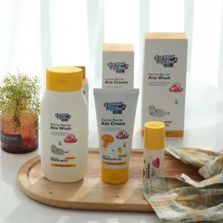 포멀비 키즈 더마베리어 아토 세트(크림 120ml+워시 300ml+스틱밤 18g) — 5점을 준 리뷰어가 2023년 11월 올린 사용 사진