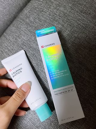 리더스코스메틱 리더스 카밍 바이오틱스 크림 마스크 — 5점을 준 리뷰어가 2021년 3월 올린 사용 사진