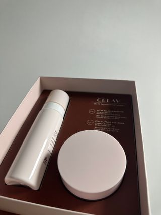 프리마인 바르기만 하면 철벽 스킨케어+24시간 마스크팩 효과. 셀라브 리제너레이팅 시스템 부스터+크림 세트 — 5점을 준 리뷰어가 2023년 4월 올린 사용 사진