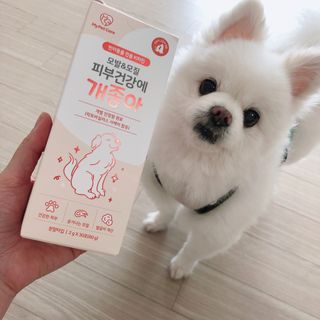 My Pet Care 모발과 모질 피부건강에 개좋아 — 5점을 준 리뷰어가 2021년 4월 올린 사용 사진