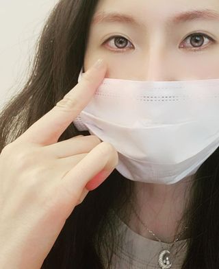 렌시스 LENSSIS [ 렌시스 ] 브라운 써클링의 영롱한 색감 ＃위썸초코 1개월용 ｜ 2직경 중 택1 ｜ — 5점을 준 리뷰어가 2021년 5월 올린 사용 사진