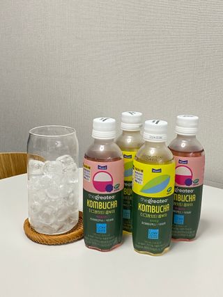 더그레잇티 콤부차 [매일유업] 더그레잇티 44kcal 콤부차 300ml *12개입 (오리지널 6개+베리리치 6개) — 5점을 준 리뷰어가 2023년 8월 올린 사용 사진