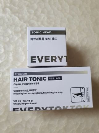 소담스퀘어 상암 에브리톡톡 헤어토닉 120ml — 5점을 준 리뷰어가 2022년 11월 올린 사용 사진