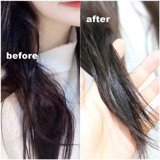 쿤달 [KUNDAL 공식] 프리미엄 헤어 케어 스페셜 세트 샴푸 500ml &amp; 트리트먼트 500ml — 5점을 준 리뷰어가 2021년 3월 올린 사용 사진