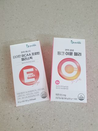 인디닥터 면역 생생 핑크 이뮨 젤리 + 타이탄 BCAA 프로틴 젤리스틱 — 5점을 준 리뷰어가 2022년 5월 올린 사용 사진