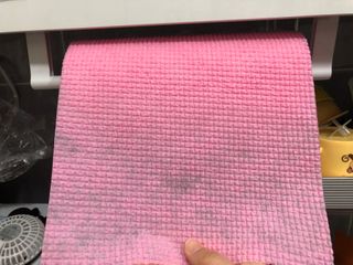 위케어 일회용 향균 수세미 50매 2롤 세트 총 100매 Pink — 5점을 준 리뷰어가 2021년 2월 올린 사용 사진
