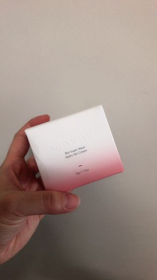 SOONWITH 바이오 수퍼 아쿠아 하이드로 젤 크림 — 4점을 준 리뷰어가 2021년 2월 올린 사용 사진