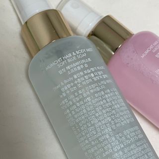 멈칫 X 최준 헤어 앤 바디미스트 소프트블루솝, 마젠타레이디 2종 — 5점을 준 리뷰어가 2021년 6월 올린 사용 사진