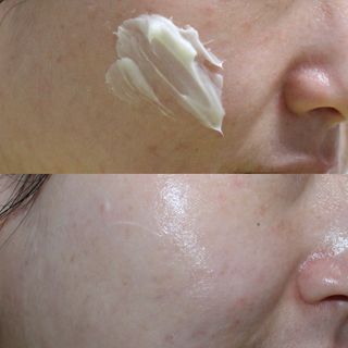 김정문알로에 큐어 큐어 인텐시브 알로에 배리어 릴리프 크림 — 5점을 준 리뷰어가 2021년 3월 올린 사용 사진
