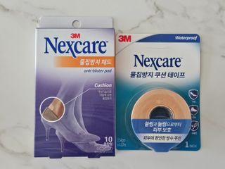 3M 넥스케어 물집방지쿠션테이프 1매 + 물집방지패드 10매 — 5점을 준 리뷰어가 2024년 3월 올린 사용 사진