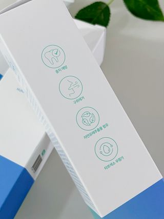 [심폐소생소] 무불소 임산부 천연 치약 — 5점을 준 리뷰어가 2021년 9월 올린 사용 사진