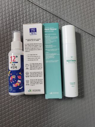 셀바이져 항균 스프레이 핸드워시 + 키즈세정제 SET — 3점을 준 리뷰어가 2021년 3월 올린 사용 사진