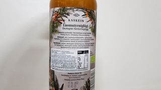 H365 [Kaskein Luomutyrniglögi] 핀란드 전통 무알콜 멀드와인 시벅톤 글로기 — 4점을 준 리뷰어가 2021년 4월 올린 사용 사진