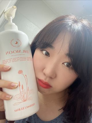 프리[닥터문] 유산균 락토케어 질경초 여성청결제 1000ml (젤타입) — 5점을 준 리뷰어가 2022년 7월 올린 사용 사진