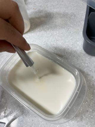 하나마이 [BEST 판매율 1위] 카스피해 유산균 종균_발효기가 필요없이 간편하게 만들어 먹는 요거트 생유산균 — 5점을 준 리뷰어가 2023년 3월 올린 사용 사진