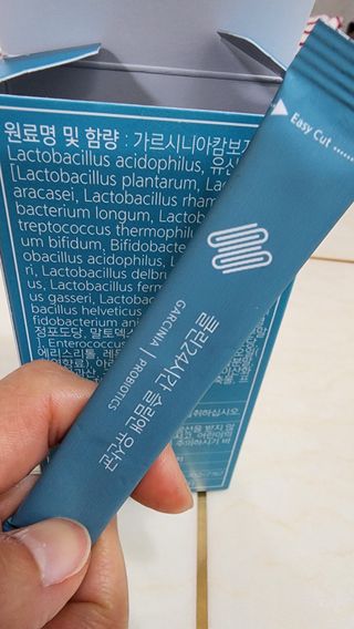클린24시간 슬림앤유산균 1박스 (3.5g X 15포) — 5점을 준 리뷰어가 2022년 10월 올린 사용 사진