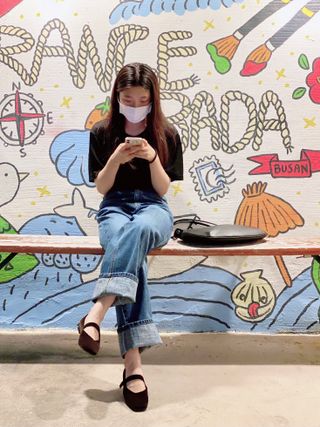 로서울 Rowie mary jane shoes Velvet, Ecoclean — 5점을 준 리뷰어가 2021년 9월 올린 사용 사진