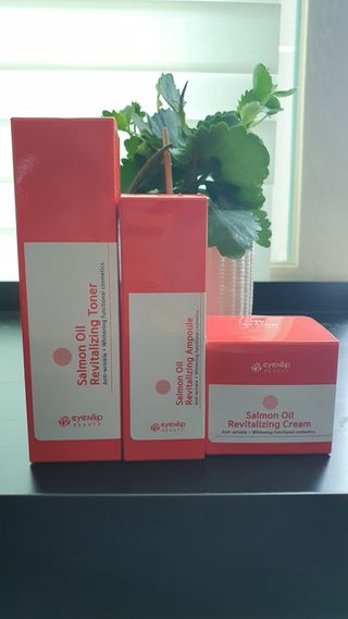 아이앤립 / EYENLIP 아이앤립 연어오일 리바이탈라이징 토너+앰플+크림 3종 세트 — 4점을 준 리뷰어가 2021년 7월 올린 사용 사진