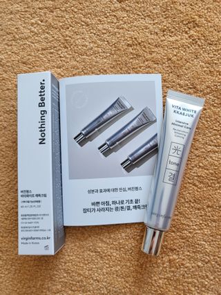 라이브용 [NEW_버진팜스 깨죽크림] 쓱- 바르면 잡티가 사라지는 광/톤/결 비타민크림 — 5점을 준 리뷰어가 2021년 10월 올린 사용 사진