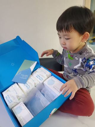 설랩수앤슈, 직접 만들어 쓰는 아기 물티슈 — 5점을 준 리뷰어가 2021년 11월 올린 사용 사진