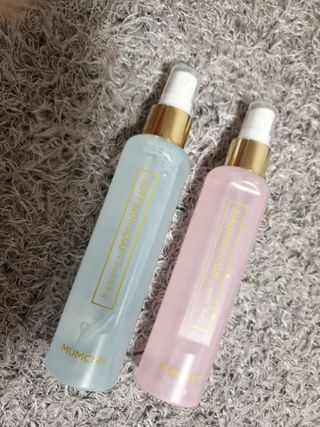 멈칫 X 최준 헤어 앤 바디미스트 소프트블루솝, 마젠타레이디 2종 — 5점을 준 리뷰어가 2021년 8월 올린 사용 사진