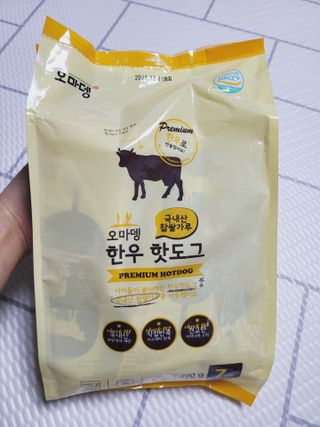 오마뎅 한우핫도그 — 5점을 준 리뷰어가 2021년 5월 올린 사용 사진