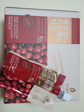 자연에온 몽모랑시 타트체리 착즙 100mL 10개입 2BOX — 4점을 준 리뷰어가 2021년 1월 올린 사용 사진