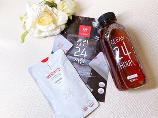 클린24시간 1BOX(5포) + 전용보틀(500ml) — 5점을 준 리뷰어가 2022년 8월 올린 사용 사진