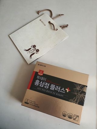 서울약사신협_투데이홍삼정플러스스틱_10g x 30포 — 5점을 준 리뷰어가 2020년 12월 올린 사용 사진