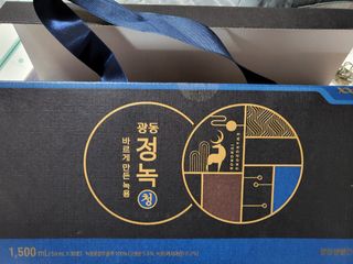 광동생활건강 [광동] 바르게 만든 녹용, 광동정녹청 30포. — 5점을 준 리뷰어가 2022년 1월 올린 사용 사진