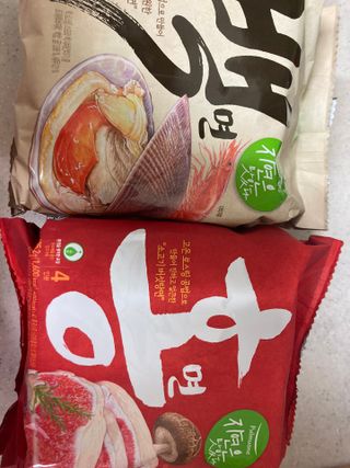 [풀무원] 자연은맛있다 정면, 백면, 홍면  세트 — 5점을 준 리뷰어가 2021년 4월 올린 사용 사진