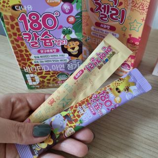 다나음 180도 칼슘젤리+아연면역젤리 — 5점을 준 리뷰어가 2022년 1월 올린 사용 사진
