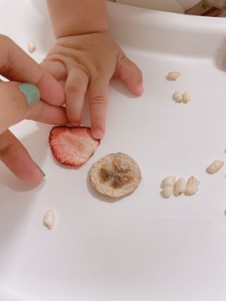 아비삭 과일칩 딸기, 감, 포도, 바나나 4종 — 5점을 준 리뷰어가 2021년 8월 올린 사용 사진