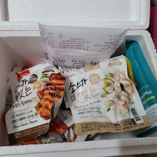 굽네몰 [굽네] 소스가 맛있는 닭가슴살 슬라이스 4종 — 5점을 준 리뷰어가 2021년 4월 올린 사용 사진