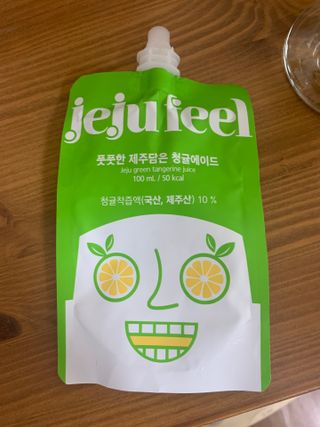 JEJUFEEL 풋풋한 제주담은 청귤에이드 — 5점을 준 리뷰어가 2022년 9월 올린 사용 사진