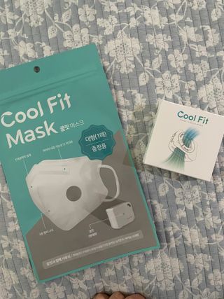 주식회사 휴레브 Cool Fit(마스크 공기 순환 장치) — 5점을 준 리뷰어가 2022년 11월 올린 사용 사진